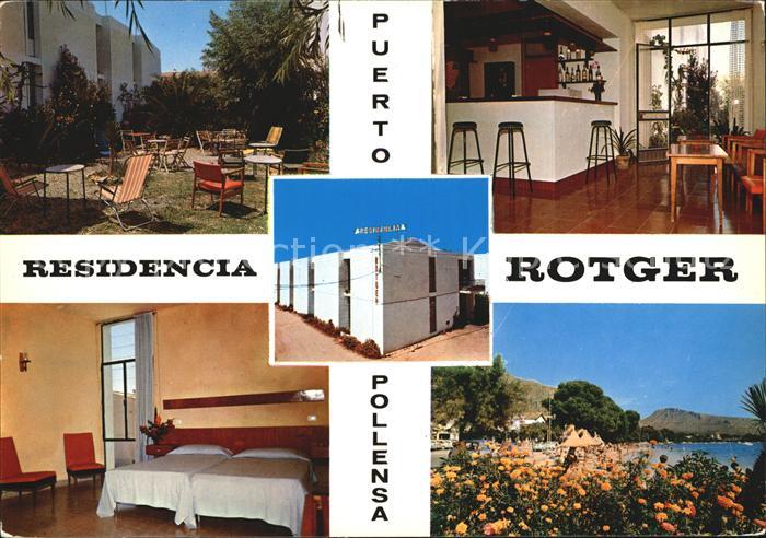 Puerto de Pollensa Residencia Rotger Bar Terrasse Zimmer Swimmingpool