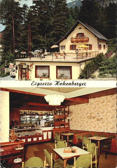 Bleiberg Espresso Imbiss Cafe Hohenberger Gastraum Terrasse