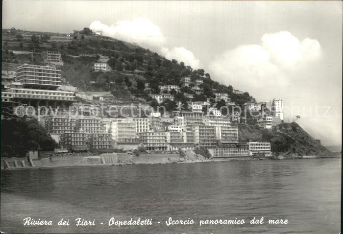 Ospedaletti Scorcio panoramico dal mare