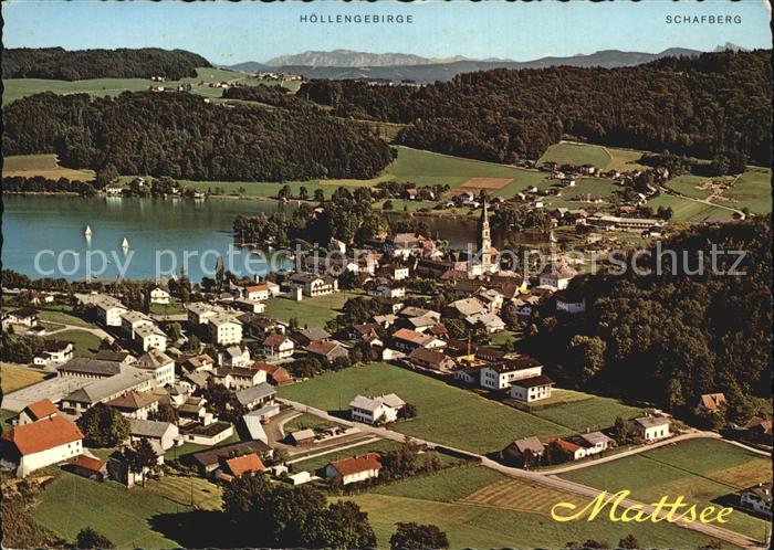 Mattsee Salzburg Niedertrumersee Fliegeraufnahme