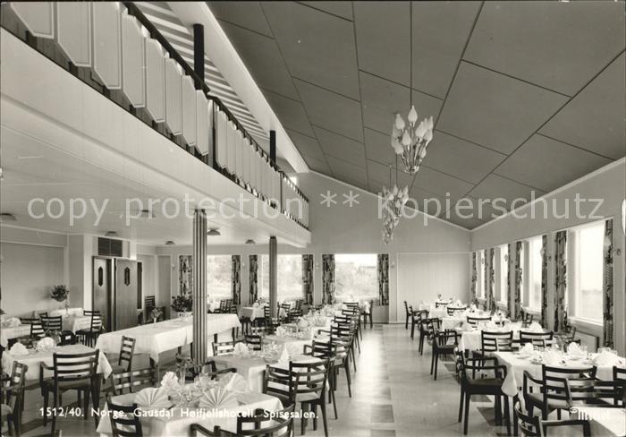 Norge Norwegen Gausdal Hoifjellshotell Spisesalen