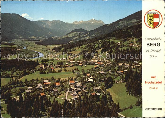 Berg Drautal Fliegeraufnahme