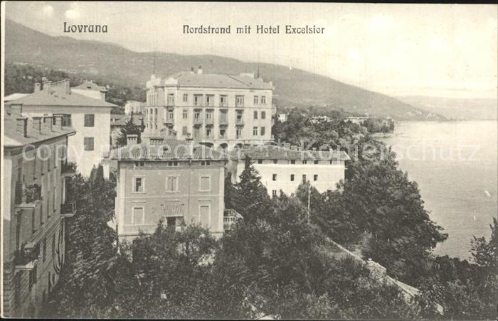 Lovrana Nordstrand mit Hotel Excelsior