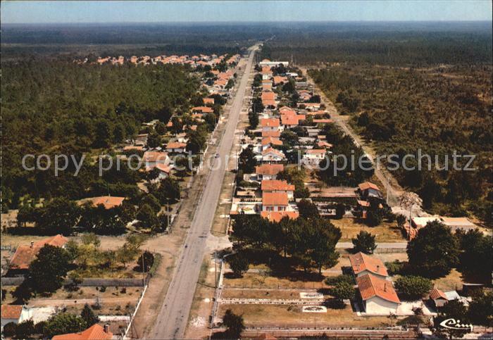 Audenge Fliegeraufnahme La Courbe Route de Bordeaux