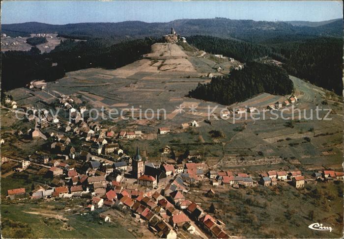 Dabo Moselle Fliegeraufnahme Rocher Chapelle Saint-Leon
