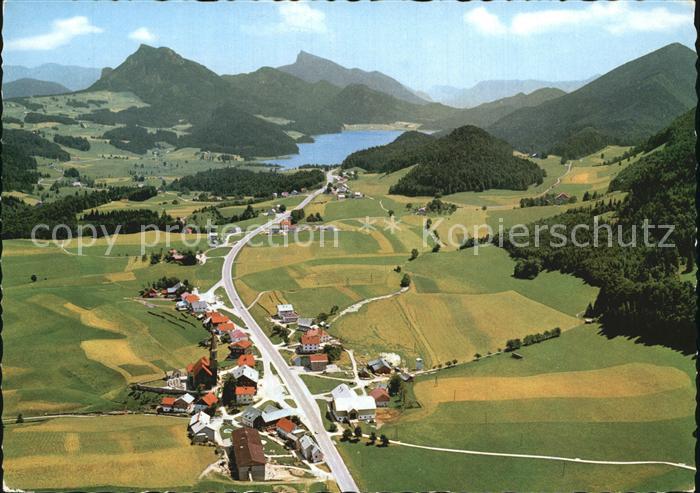 Hof Salzburg Fuschlesee Fliegeraufnahme