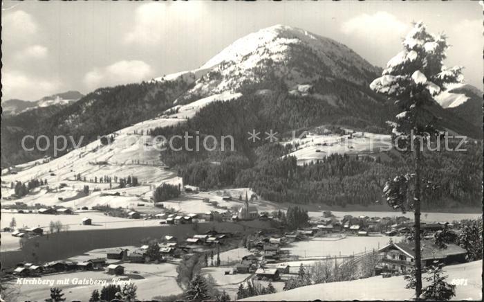 Kirchberg Tirol Winterpanorama mit Gaisberg Kitzbueheler Alpen
