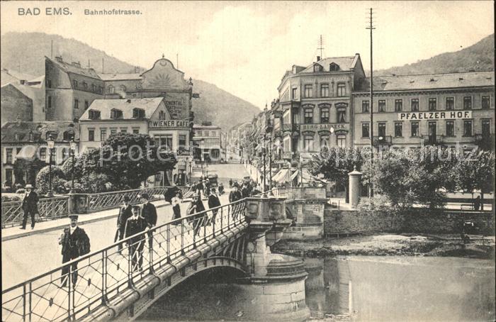 Bad Ems Bahnhofstrasse Bruecke Pfaelzer Hof