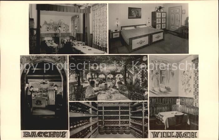 Villach Kaernten Bacchus Weinstuben Restaurant Weinkeller