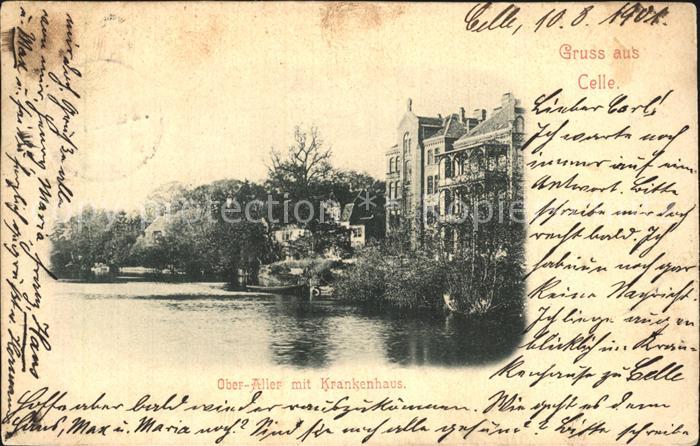 Celle Niedersachsen Ober Aller mit Krankenhaus
