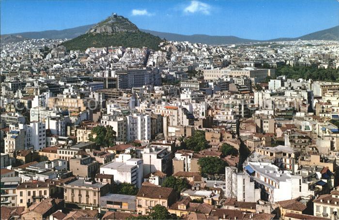 Athen Griechenland Blick ueber die Stadt