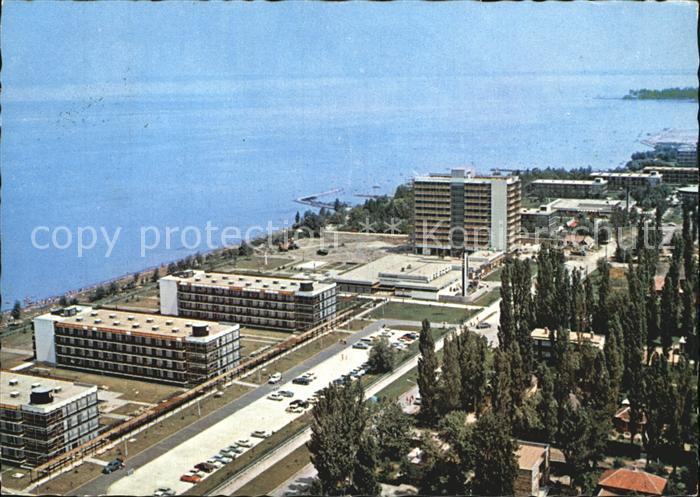 Balatonszemes Hotelanlagen am Plattensee Fliegeraufnahme