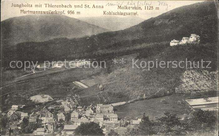 Jungholtz mit Thierenbach und St Anna Hartmannsweilerkopf Molkenrain Kohlschlags