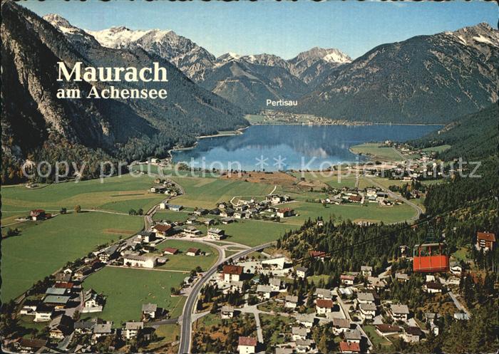 Maurach Tirol mit Pertisau Fliegeraufnahme