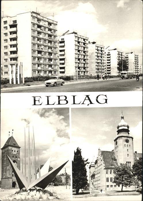 Elblag Aleja Tysiaclecia Siedziba Prezydium Miejskiej Rady Narodowej