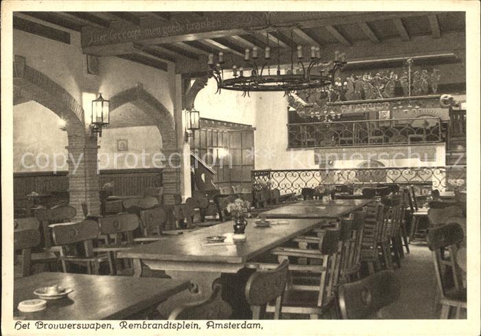 Amsterdam Niederlande Het Brouwerswapen Smits Restaurant
