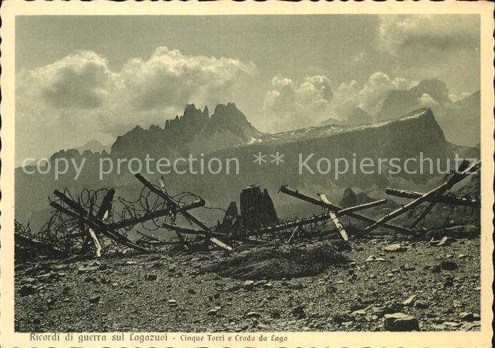 Lagazuoi Ricordi di guerra Cinque Torri e Croda da Lago