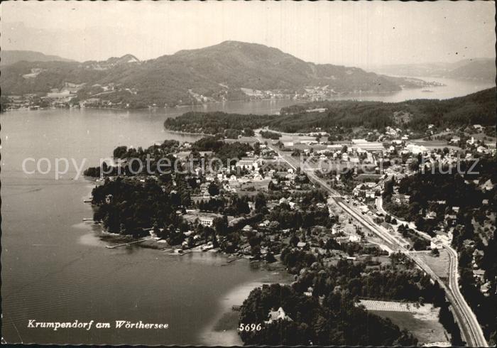 Krumpendorf Woerthersee Fliegeraufnahme