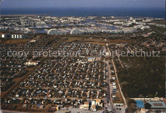 Le Grau-du-Roi Gard Camping Les Jardins de Tivoli Vue aerienne