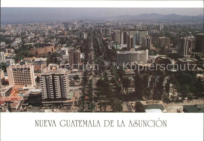 Asuncion Guatemala Avenida la Reforma Fliegeraufnahme