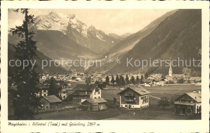 Mayrhofen Zillertal mit Gruenberg