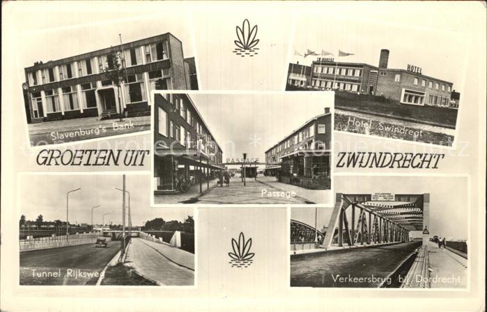 Zwijndrecht Netherlands Slavenburgs Bank Hotel Swindregt Verkeersbrug bij Dordre