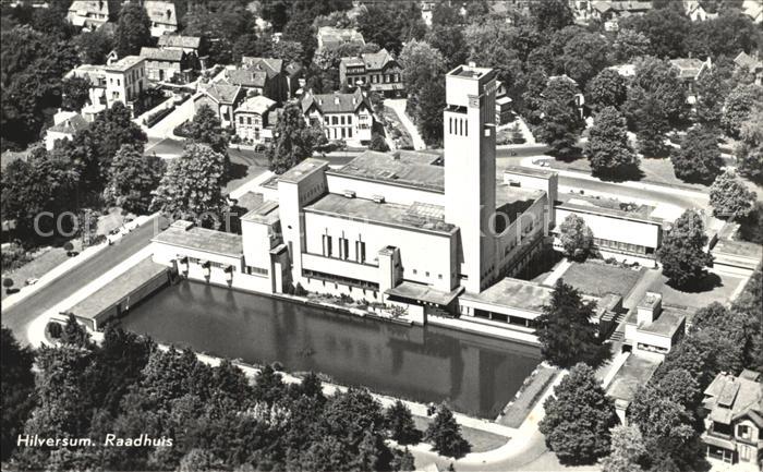 Hilversum Raadhuis Luchtfoto