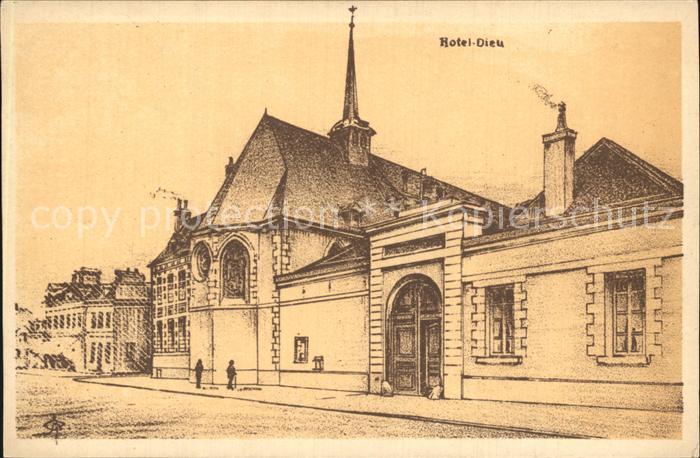 Beaune Cote d Or Burgund Hotel Dieu Dessin