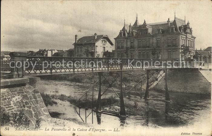 Saint-Die-des-Vosges La Passerelle et la Caisse d_Epargne