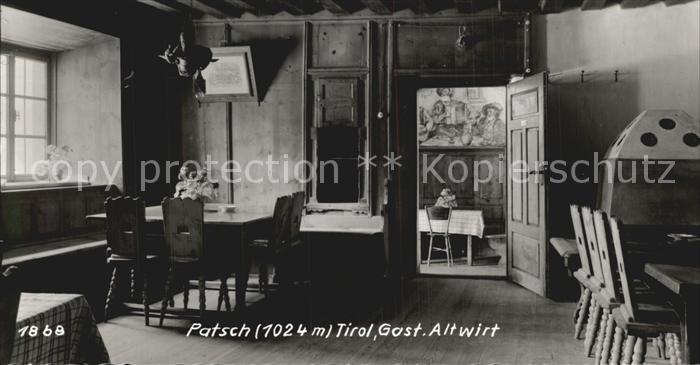 Patsch Gasthof Altwirt Gaststube