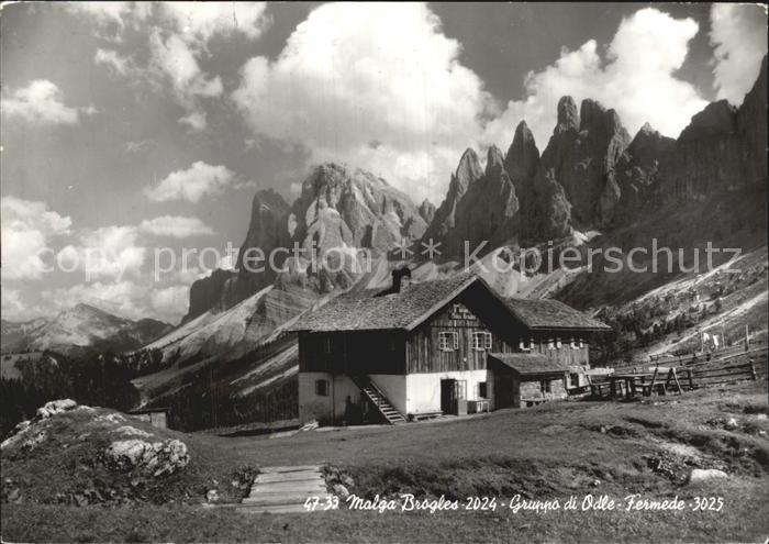 Brogleshuette Rifugio Malga Brogles Gruppo di Odle Fermede Dolomiten