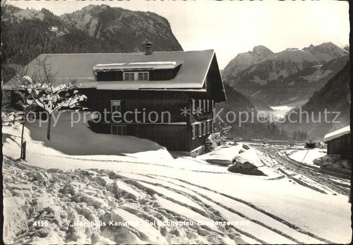 Schnepfau Vorarlberg Berghaus Kanisfluh Winterpanorama