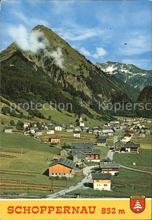 Schoppernau Vorarlberg mit uentschenspitze Bregenzerwald