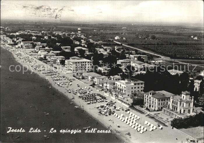Jesolo Lido Spiaggia dall aereo