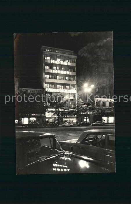 Praha Prahy Prague Hotel Tatran Vaclavske namesti Nachtaufnahme