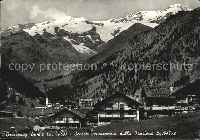 Gressoney La Trinite Scorcio panoramico dalla Frazione Lysba