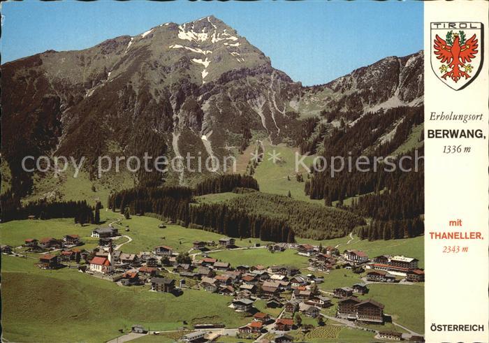 Berwang Tirol mit Thaneller Fliegeraufnahme