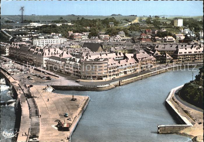 Saint-Valery-en-Caux Le port vue aerienne