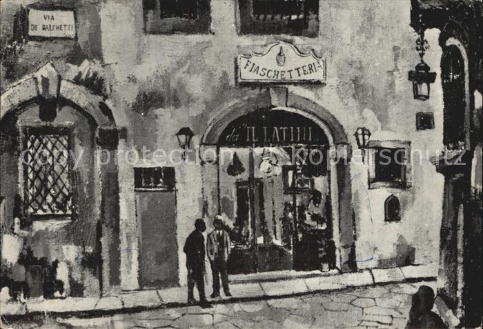 Firenze Florenz Cucina Toscana da Il Latini Kuenstlerkarte