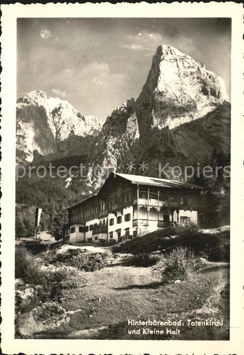 Hinterbaerenbad Totenkirchl und Kleine Halt Alpen