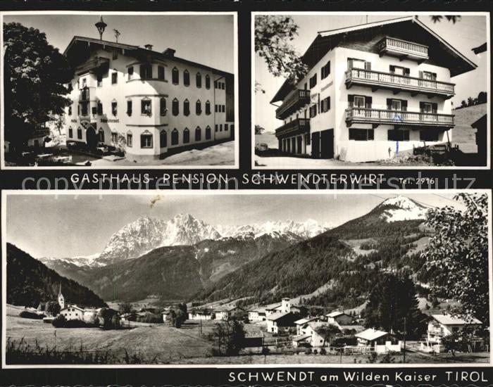 Schwendt Gasthaus Pension Schwendterwirt Gesamtansicht mit Alpenpanorama