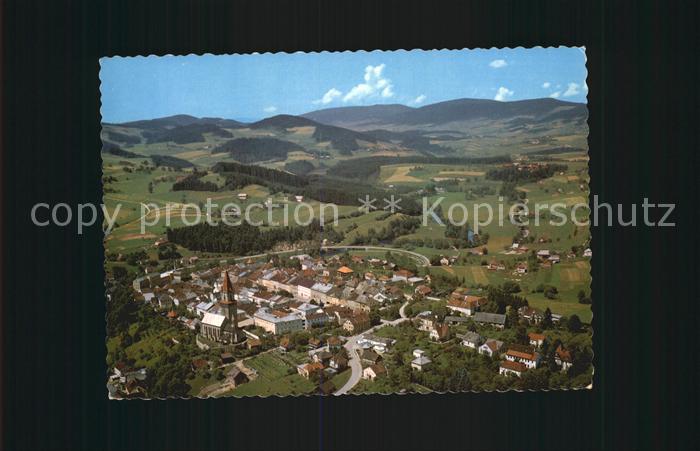 Haslach Muehl Pfarrkirche Fliegeraufnahme