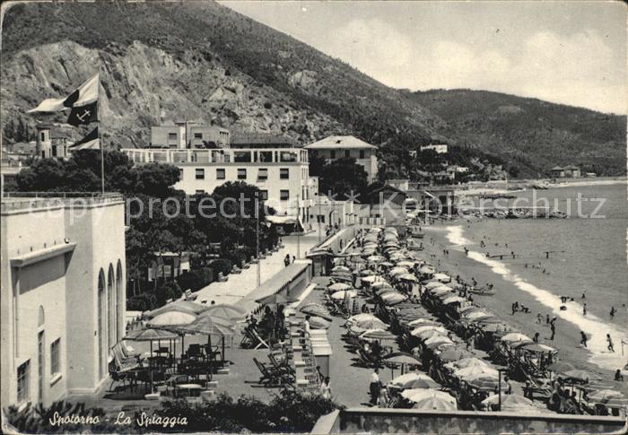 Spotorno Savona Liguria Strand