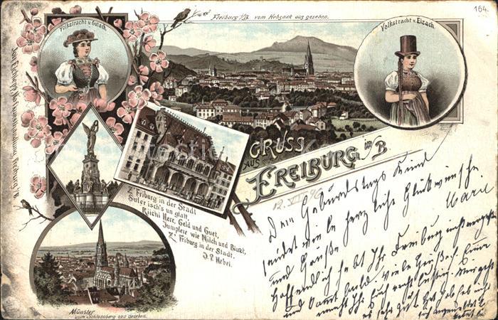 Freiburg Breisgau Muenster Volkstracht Gutach und Elzach