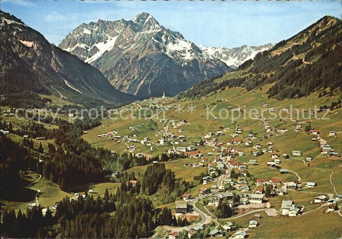 Hirschegg Kleinwalsertal Vorarlberg Fliegeraufnahme