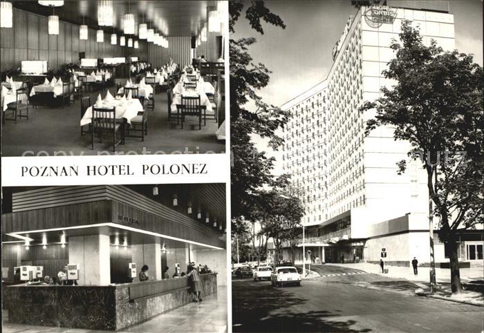 Poznan Posen Hotel Polonez Speiseraum Rezeption Aussenansicht