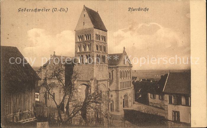 Geberschweier Gueberschwihr Elsass Pfarrkirche