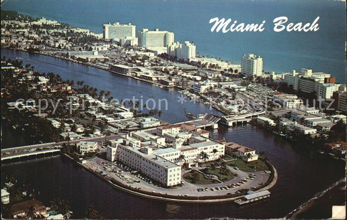 Miami Beach Hotel Row and St Francis Hospital