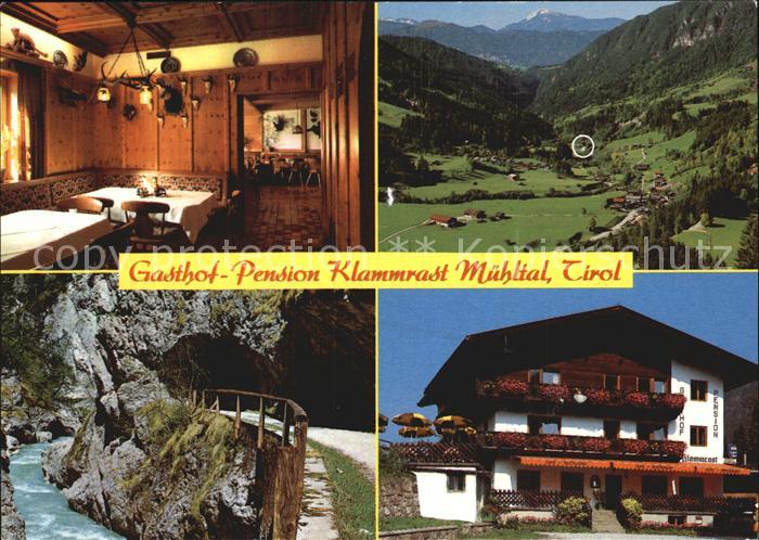 Muehltal Wildschoenau Gasthof Pension Klammrast Gaststube Panorama