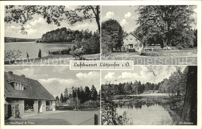Luetjensee Moenchstein Kurhaus Kaufhaus Treu Grossensee